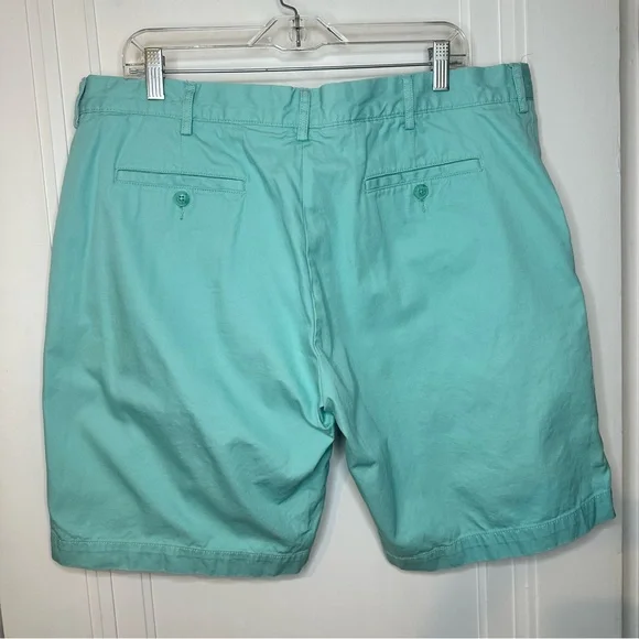 Lacoste Men's Light Blue Aqua Flat Front Shorts - Picture 2 of 9